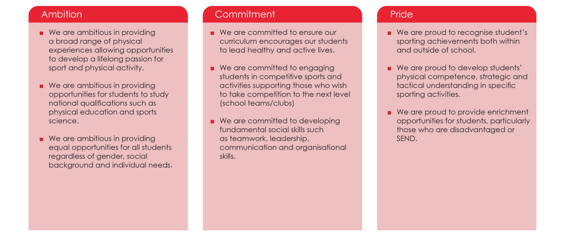 Physical Education The Ripley Academy